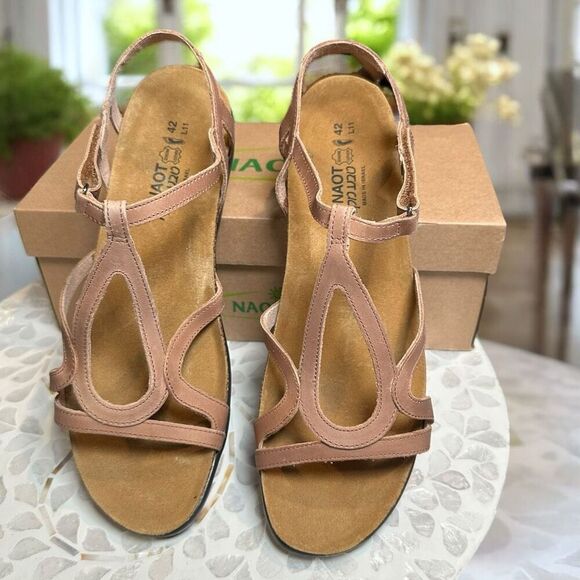 NEW Naot Dorith Supportive Leather Strappy Sandals Flats Women’s Size 42 US 11 - Picture 7 of 14